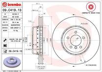 Тормозной диск Brembo Prime Line 09.C419.13 для BMW 6 серии E64 / кабриолет / рестайлинг