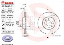 Тормозной диск Brembo Prime Line 09.D607.11 для Kia Picanto 3 пок. / рестайлинг