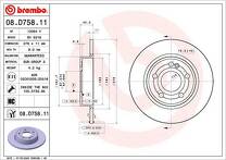Тормозной диск Brembo Prime Line 08.D758.11 для Mercedes-Benz B-Class W247 / Sports Tourer / рестайлинг