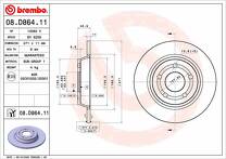 Тормозной диск Brembo Prime Line 08.D864.11 для Ford Focus 4 пок. / хэтчбек / рестайлинг