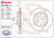 Тормозной диск Brembo Prime Line 09.E069.11 для Mitsubishi Pajero Sport 3 пок. / рестайлинг