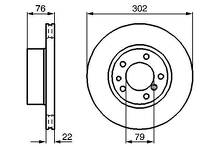 Тормозной диск Bosch 0 986 478 318 для BMW 5 серии E34