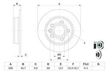 Тормозной диск Bosch 0 986 478 421 для Ford Galaxy 1 пок. / рестайлинг