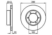 Тормозной диск Bosch 0 986 478 453 для Toyota Hilux 6 пок.