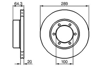 Bosch 0 986 478 453 <span>тормозной диск вентилируемый</span>