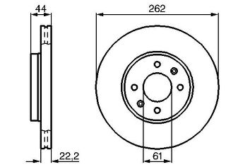Bosch 0 986 478 598 <span>тормозной диск вентилируемый</span>