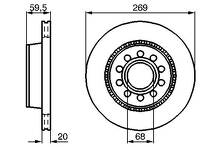 Тормозной диск Bosch 0 986 478 614 0 986 478 614