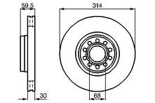 Тормозной диск Bosch 0 986 478 617 0 986 478 617