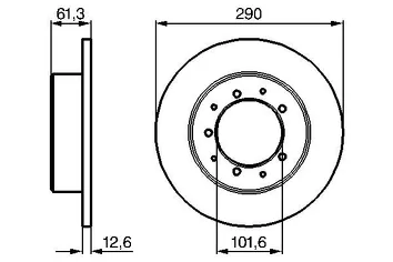Bosch 0 986 478 656 <span>тормозной диск полный</span>