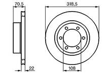 Тормозной диск Bosch 0 986 478 698 для Toyota Hilux 6 пок.