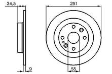 Тормозной диск Bosch 0 986 478 701 для Mazda MX-5 2 пок. / рестайлинг