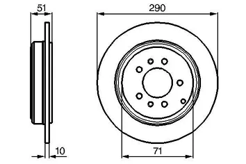 Bosch 0 986 478 733 <span>тормозной диск полный</span>