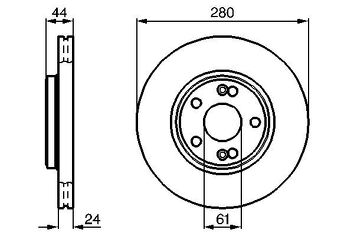 Bosch 0 986 478 734 <span>тормозной диск вентилируемый</span>