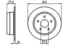 Тормозной диск Bosch 0 986 478 771 для Jeep Grand Cherokee 2 пок.
