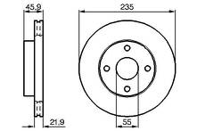 Тормозной диск Bosch 0 986 478 787 0 986 478 787