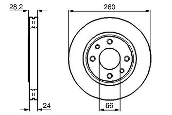 Bosch 0 986 478 830 <span>тормозной диск вентилируемый</span>