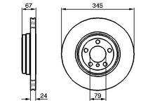 Тормозной диск Bosch 0 986 479 005 для BMW 7 серии E65 / рестайлинг