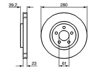 Bosch 0 986 479 029 <span>тормозной диск вентилируемый</span>