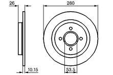 Тормозной диск Bosch  0 986 479 049