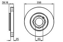 Тормозной диск Bosch 0 986 479 054 для Volkswagen Lupo 1 пок.