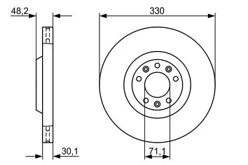 Bosch 0 986 479 192 <span>тормозной диск вентилируемый</span>
