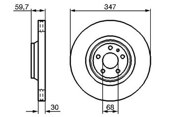 Bosch 0 986 479 260 <span>тормозной диск вентилируемый</span>
