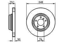 Тормозной диск Bosch 0 986 479 265 для BMW 3 серии E90 / седан / рестайлинг