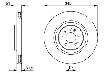 Bosch 0 986 479 405 <span>тормозной диск вентилируемый</span>