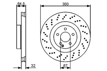 Bosch 0 986 479 412 <span>тормозной диск вентилируемый</span>