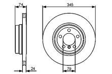 Тормозной диск Bosch 0 986 479 440 для BMW 7 серии E65 / рестайлинг