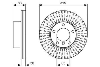 Bosch 0 986 479 568 <span>тормозной диск вентилируемый</span>
