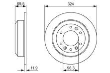 Тормозной диск Bosch 0 986 479 598 для Kia Carnival 3 пок.
