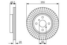 Тормозной диск Bosch 0 986 479 616 для Toyota iQ 1 пок.