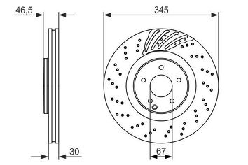 Bosch 0 986 479 651 <span>тормозной диск вентилируемый</span>