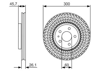 Bosch 0 986 479 666 <span>тормозной диск вентилируемый</span>