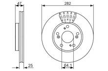 Тормозной диск Bosch 0 986 479 686 0 986 479 686