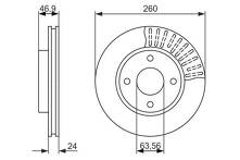 Тормозной диск Bosch 0 986 479 837 для Ford Mondeo 2 пок. / хэтчбек