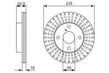 Тормозной диск Bosch 0 986 479 845 для Mazda Demio 1 пок.