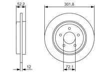 Тормозной диск Bosch 0 986 479 A53 для Ford Maverick 2 пок.