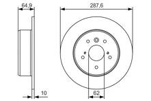 Тормозной диск Bosch 0 986 479 T69 для Toyota Camry XV20