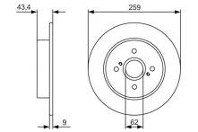 Тормозной диск Bosch 0 986 479 V07 0 986 479 V07