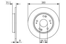 Тормозной диск Bosch 0 986 479 V21 0 986 479 V21