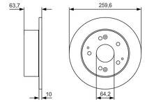 Тормозной диск Bosch 0 986 479 V39 0 986 479 V39