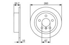 Тормозной диск Bosch  0 986 479 C96