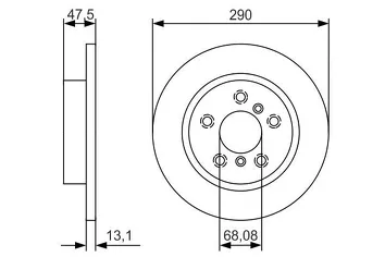Bosch 0 986 479 D17 <span>тормозной диск полный</span>