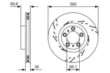 Bosch 0 986 479 D22 <span>тормозной диск вентилируемый</span>