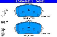 Передние тормозные колодки ATE  13.0460-3882.2
