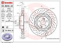 Тормозной диск Brembo Prime Line 09.B848.33 для Mercedes-Benz SL-Class R231 / рестайлинг