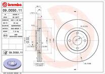Тормозной диск Brembo Prime Line 09.D050.11 для Ford EcoSport 2 пок.