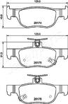 Задние тормозные колодки Japanparts PP-320AF для Mazda 3 BP / хэтчбек